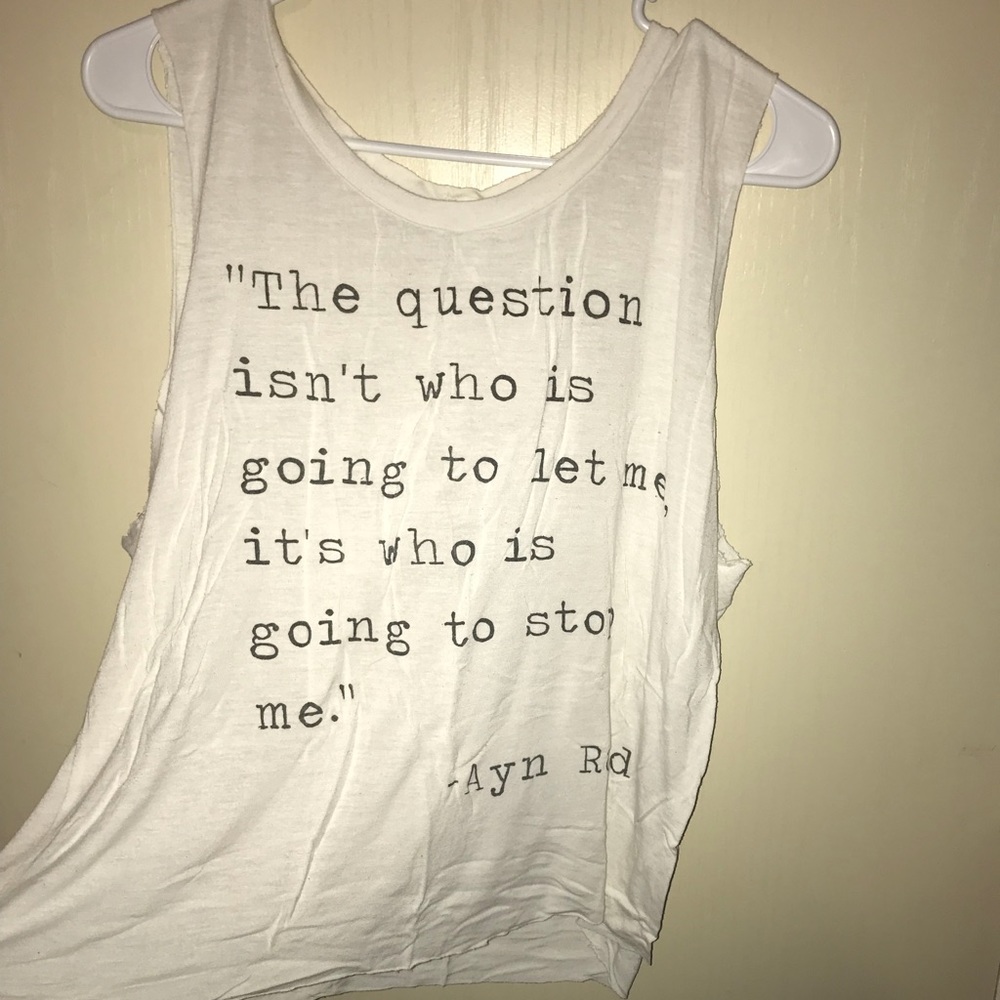 Forever 21 graphic cut off tee